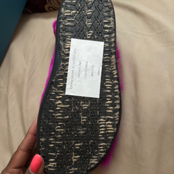 Marni furry sandals - Picture 2 of 4